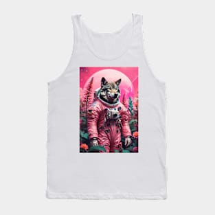 AstroWolf in Alien Jungle Tank Top